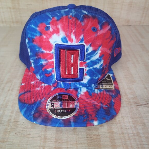 Los Angeles Clippers tie Dye Hat Cap NBA Basketball NEW ERA 9 FIFTY Snapback - Picture 1 of 6